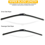AutoXbert Front Wiper Blades for Honda Civic 8 Hatchback & Sedan 2005-2011 | 26"+23" lifestyle view