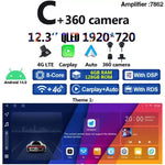 Wireless CarPlay 8G+256G 12.3 Inch Android 14.0 Car DVD Player GPS for Porsche Maca additional angle