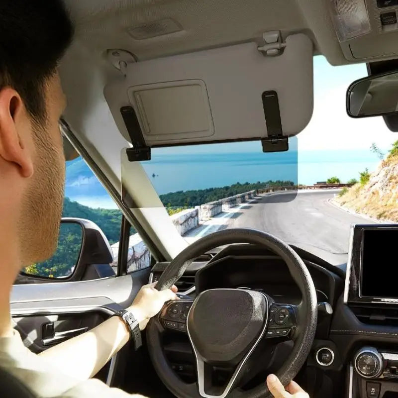Universal Car Sun Visor Extension Adjustable Anti Glare Sun Shield for Day Night Driving UV Protection in All VehiclesHot