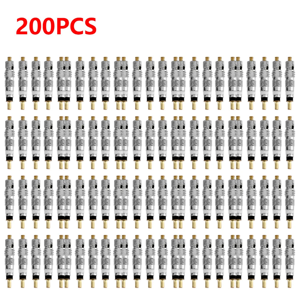Detachable Presta Bicycle Valve Core Replacement | Brass CNC for MTB Road Bike Tires close-up view