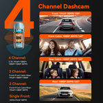 Vantrue N5 4 Channel Dash Cam | 360° WiFi GPS STARVIS 2 IR Night Vision alternate view
