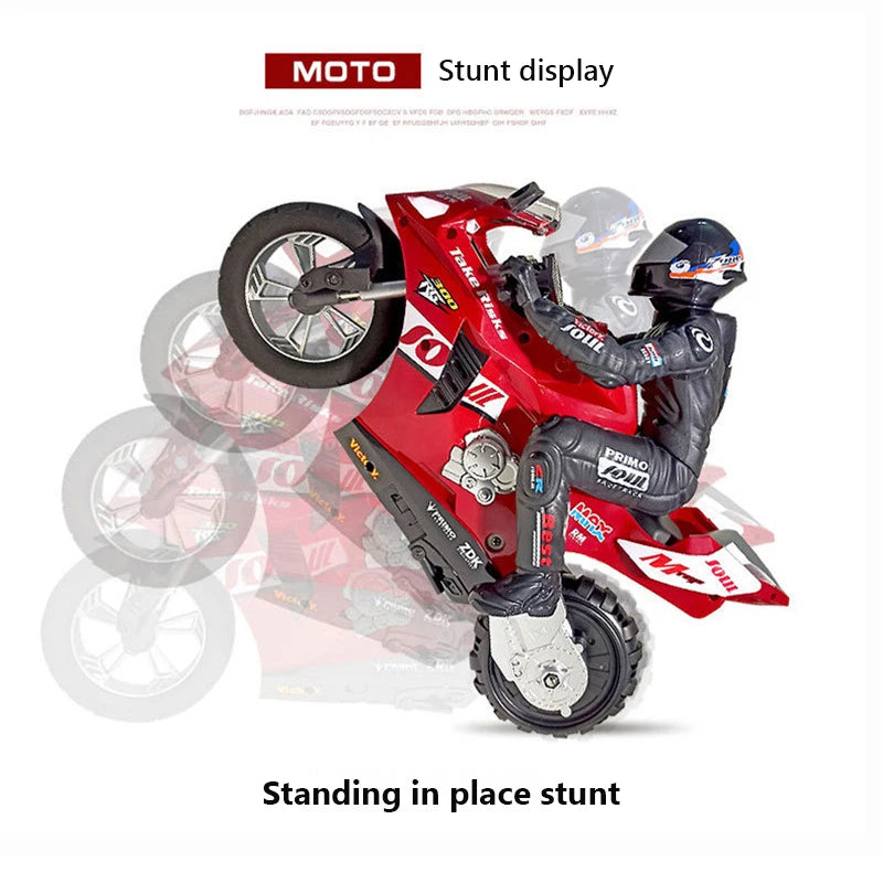 RC Motorcycle 1:10 Electric RC Drift Motorcycle with 4CH Remote Control detail view