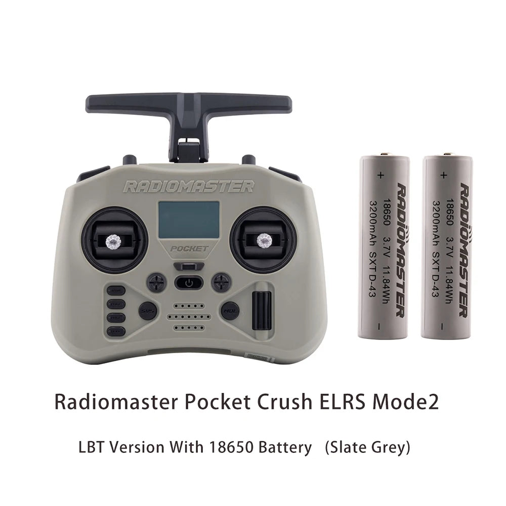 RadioMaster Pocket Crush Preinstalled EdgeTX ExpressLRS Hall Gimbal Transmitter Rem additional angle