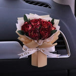 Fresh Flowers Mini Dried Flowers Bouquet for Car Air Vent Clips, Car Air Outlet Perfume Decoration, Air Fresheners Accessories