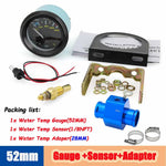 52mm Digital Water Temp Gauge 40-120℃/100-250℉ | Dual Unit Auto Temperature Monitor f alternate view