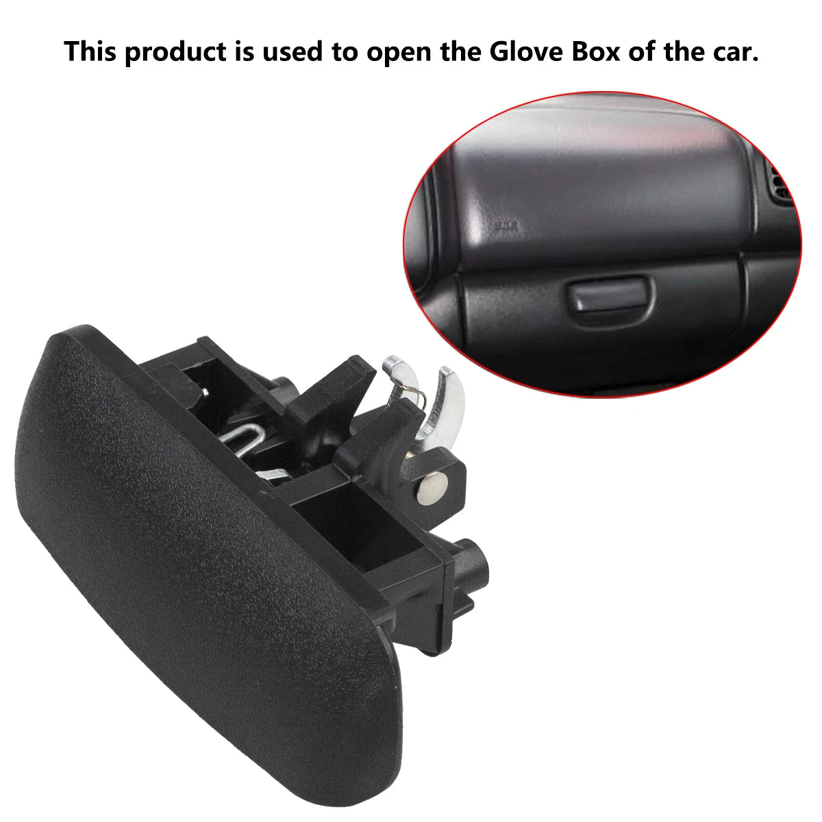 1 Pcs Car Glove Box Latch Open Handle Buckle For 1997 1998 1999 2000 Dodge Dakota f additional angle