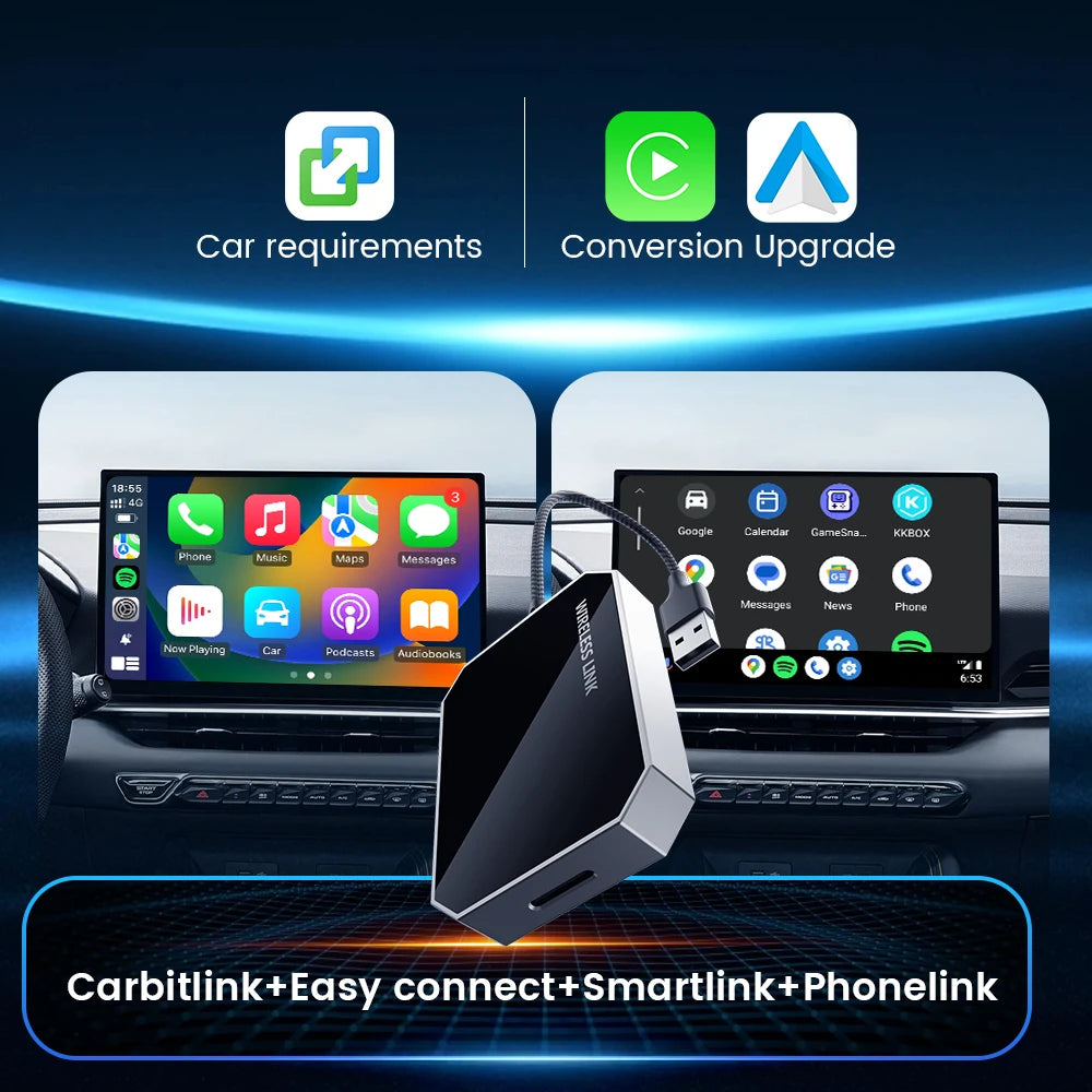 HEYINCAR Carbitlink,Easy connect to Wireless CarPlay Android Auto For Geely Baic Jeto alternate view