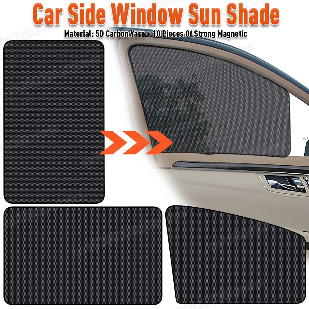 Magnetic Car Sun Shade | UV Protection Side Window Curtain