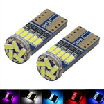 10x T10 W5W 4014 15SMD LED Canbus High Power Car Clearance Wedge Side Light Interior Dome Reading Lamps 12V 6000K No error White