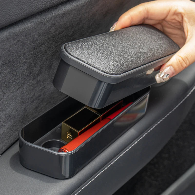 Car Left and Right Armrest Door Storage Box Car Interior Lift Universal Armrest Pad Extend Seat Support Arm Height Adjust
