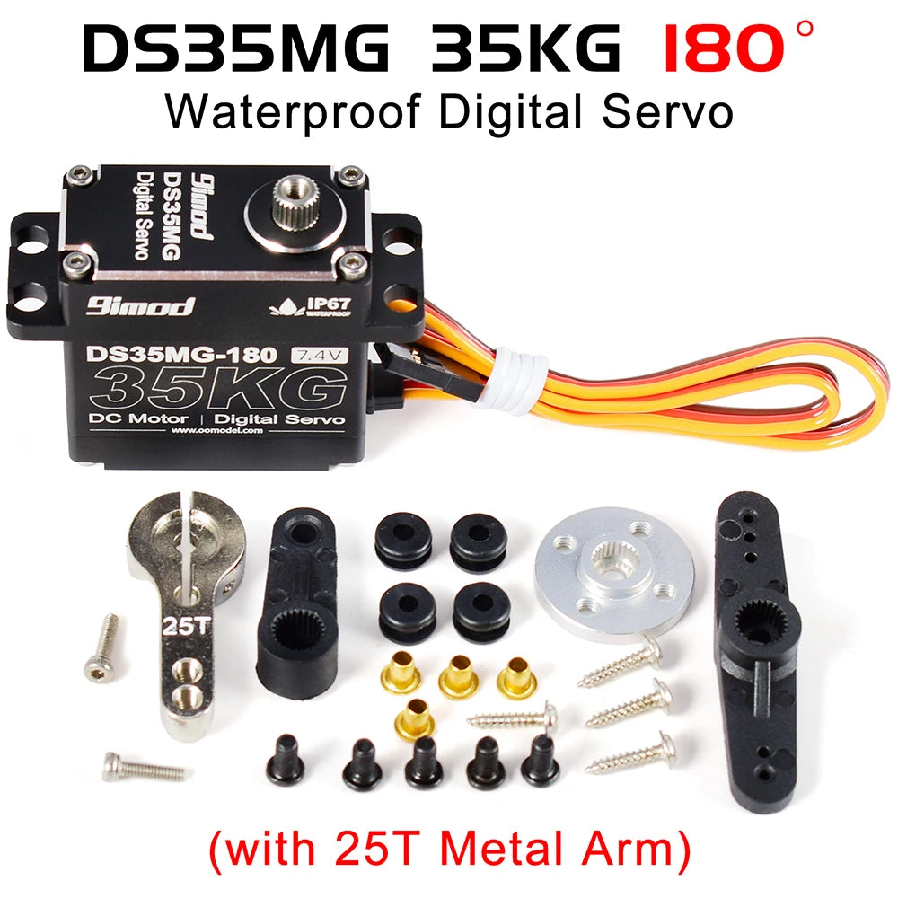 9imod DS35MG Waterproof Metal Gear Servo for 1:8 1:10 RC Crawler SCX10 TRX4 D90 alternate view
