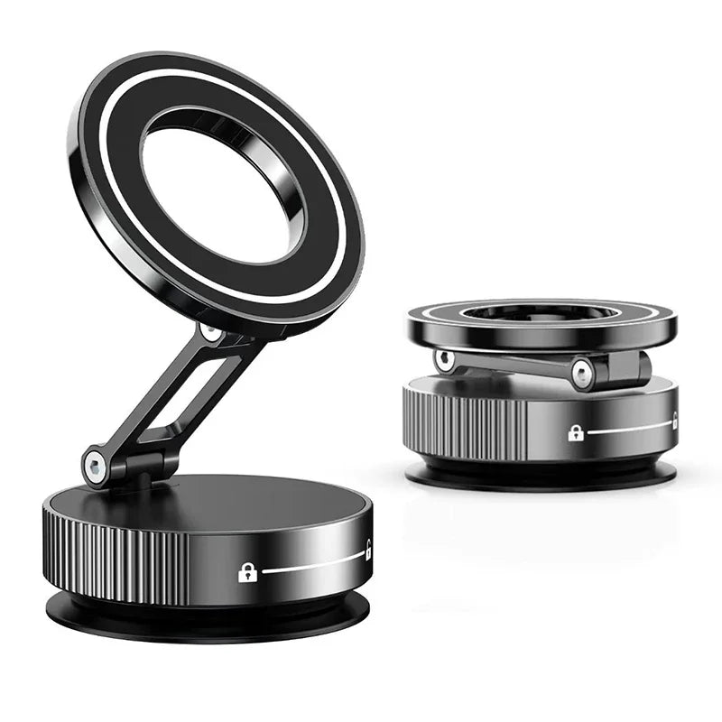 Magnetic Phone Holder Foldable | 360° Adjustable Vacuum Car Mount additional angle