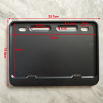 Universal Motorcycle License Plate Frame & Holder | Rustproof, Front & Rear detail view
