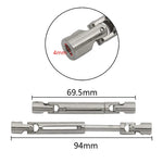 Metal Upgrading And Refitting Front And Rear Drive Shafts And Drive Shafts For MN Model 1/12 MN168 MN78 RC Car Parts