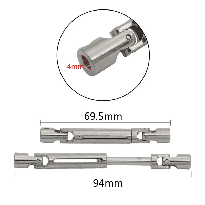 Metal Upgrading And Refitting Front And Rear Drive Shafts And Drive Shafts For MN Model 1/12 MN168 MN78 RC Car Parts