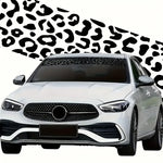 Diy Leopard Print Car Sticker Car Stickers Window Decal Vinyl Art Pattern Art Car Body close-up view