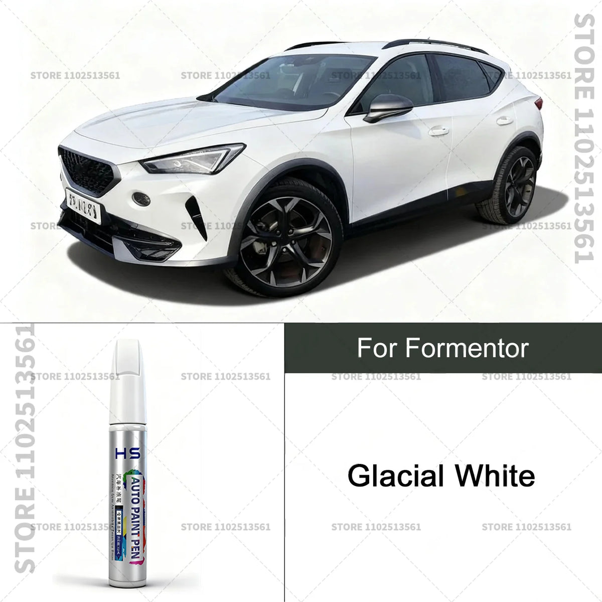 Car Paint Repair Pen For CUPRA Formentor Paint Scratch Repair Accessories Glacial Whi alternate view