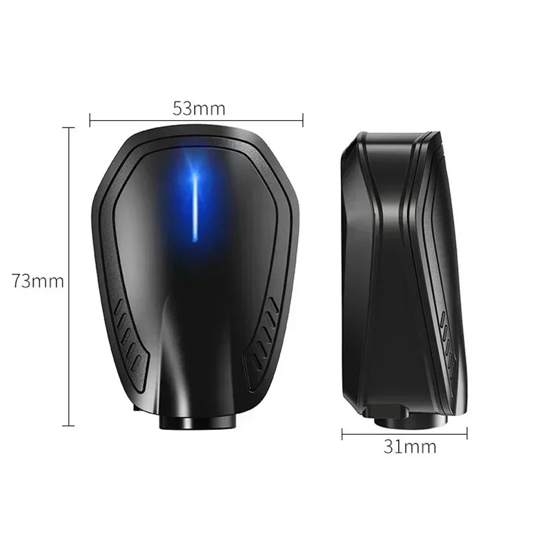 2pcs USB Rechargeable Car Door HD LED Lamps Projector Courtesy Welcome Lights For C additional angle