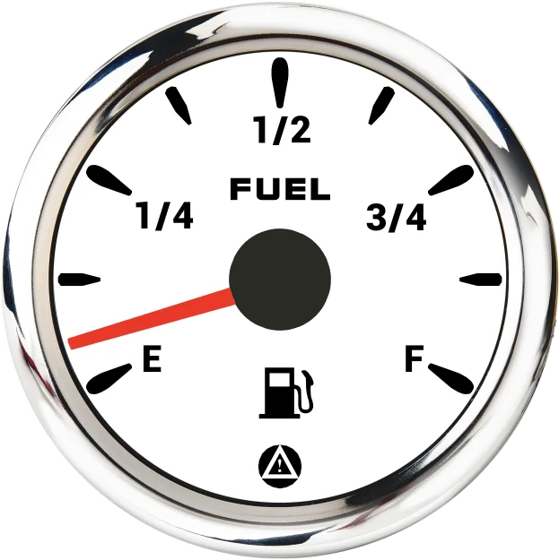 52mm Fuel Level Gauge 7 Color Backlight | 0-190ohm 240-33ohm Car Truck Boat close-up view