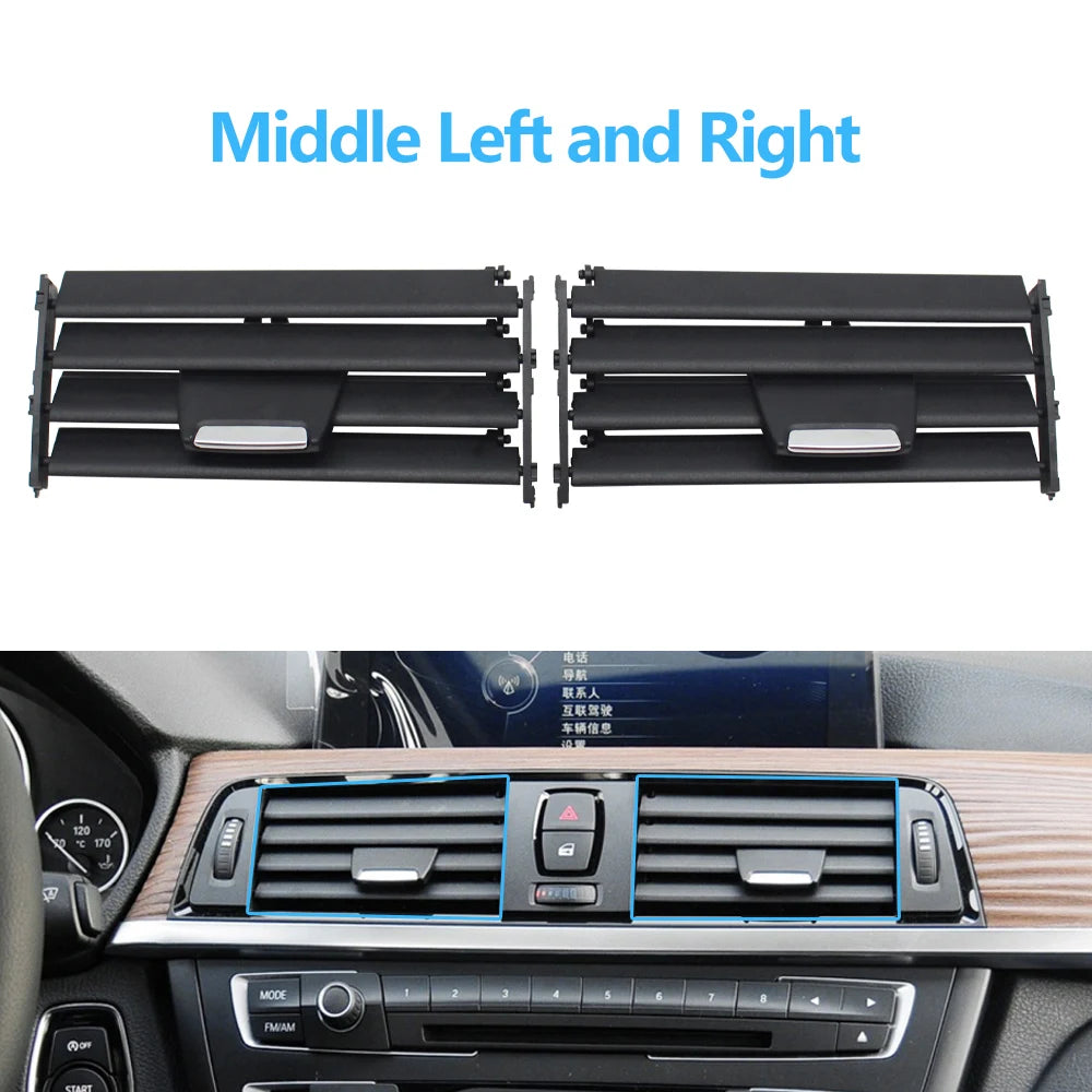 Car Front Middle Air Vent Outlet Grille AC Slide Clip Repair Kit For BMW 1 2 3 4 Series F20 F22 F30 F31 F32 F33 F36