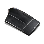 For BMW 5 Series E60 Car Armrest Latch Cover Carbon Fiber Center Console Arm Rest Storage Box Lid Cover Black