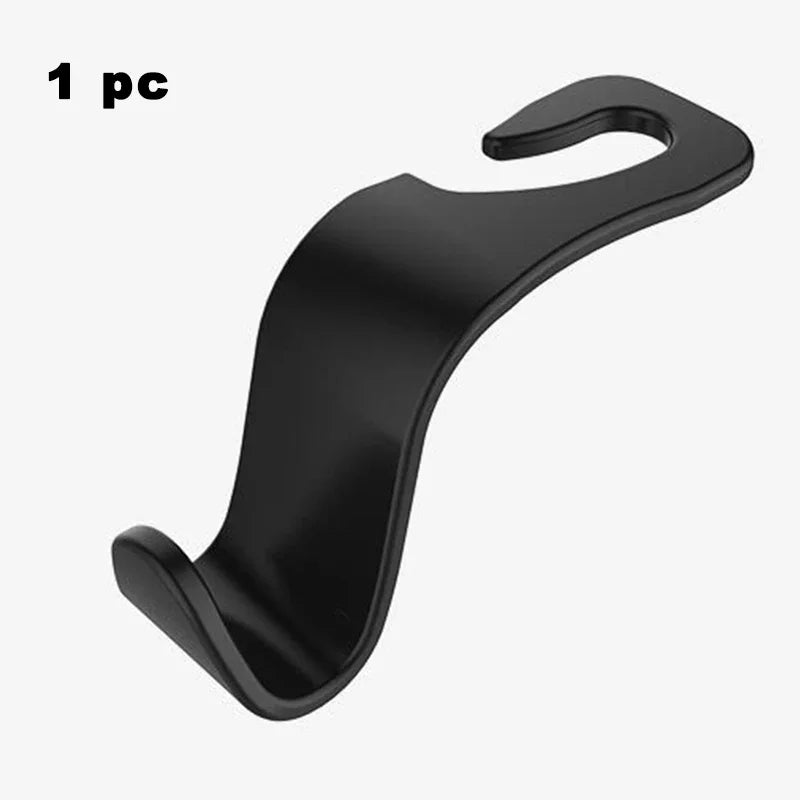 Universal Car Seat Back Hook Headrest Hanger Car Bag Pouch Clothes Hanging Hooks Duarable Fastener Clip Interior Accessories