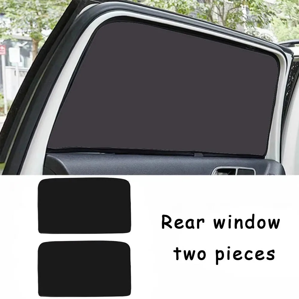 Universal Car Sunshade Window with 10 Magnetic Suction | Heat Insulation Cloth Cover detail view
