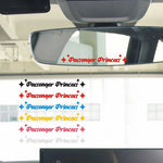 Passenger Princess Star Mirror Decal | Personalized Car Rearview Mirror Sticker alternate view