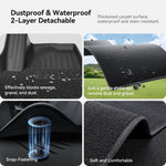 YZ for Tesla Model Y Juniper 2026 Floor Mats | All-Weather Protection Set with Door Si close-up view
