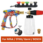 Snow Foam Cannon Kit for Karcher K2 | High Pressure Washer Gun with 1/4" Quick Connect close-up view