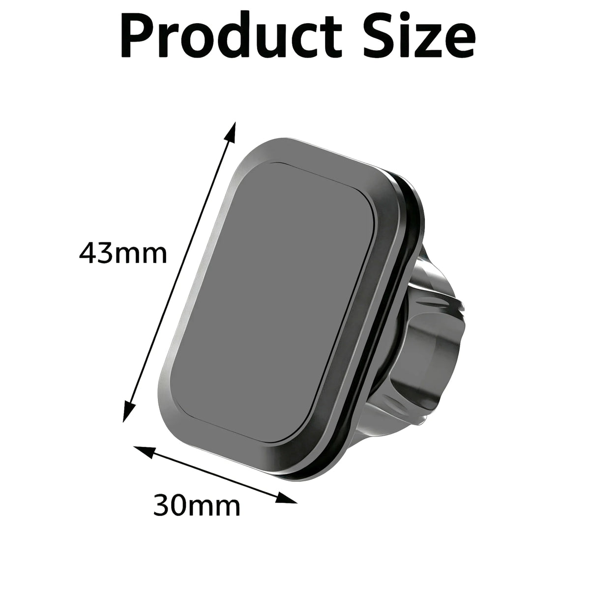 17mm Ball Head Magnetic Car Phone Holder Base Mount lifestyle view