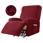 1/2/3 Seater Velvet Stretch Recliner Sofa Cover  Relax Armchair Slipcover Elastic All-inclusive Reclining Sofa Protector