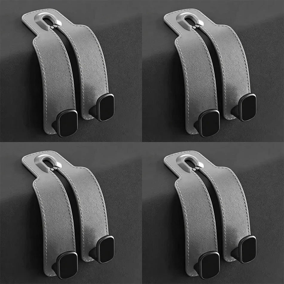 Leather Car Seat Back Hook Handbag Holder additional angle