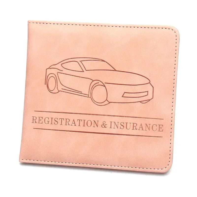 Car Registration and Insurance Holder Car Accessories Vehicle Glove Box Car Organiz additional angle