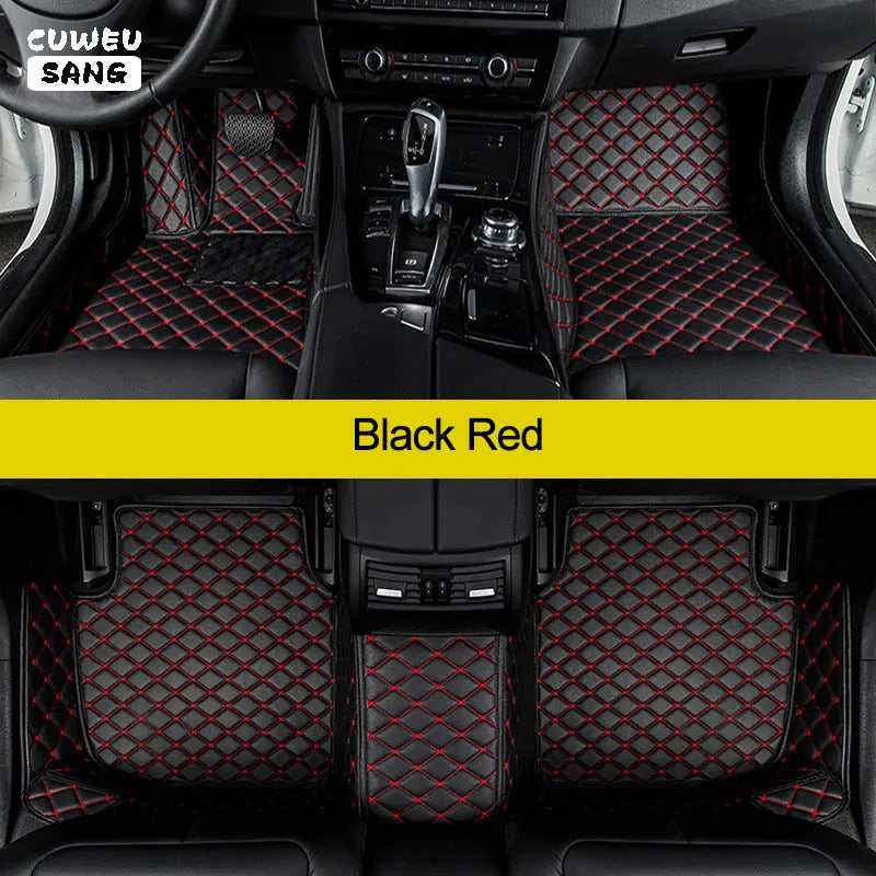 CUWEUSANG Custom Car Floor Mats For Mitsubishi Pajero Sport Auto Carpets Foot Coche Accessorie