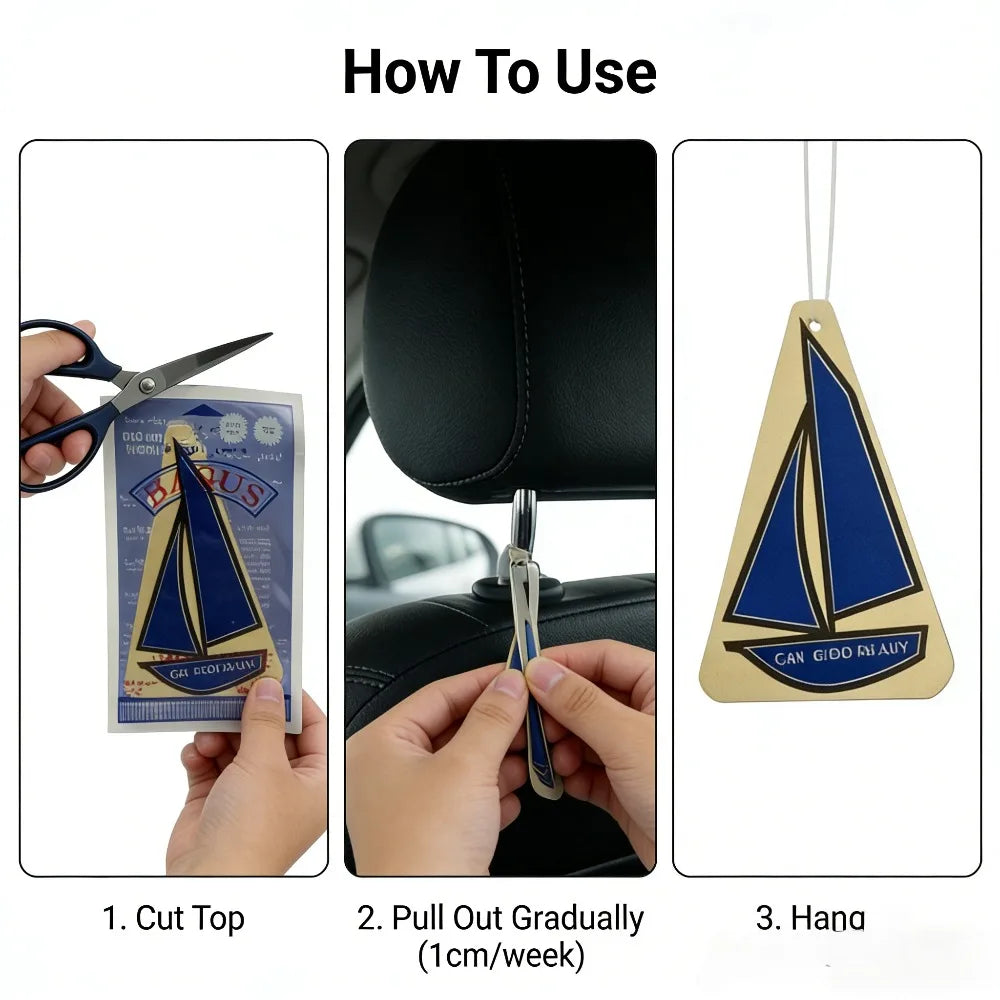 Smooth Sailing Scented Sheets Car Air Freshener | Long Lasting Vehicle Freshness additional angle