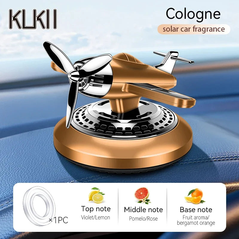 Solar Powered Rotating Air Freshener | Car Fragrance Diffuser with Propeller alternate view