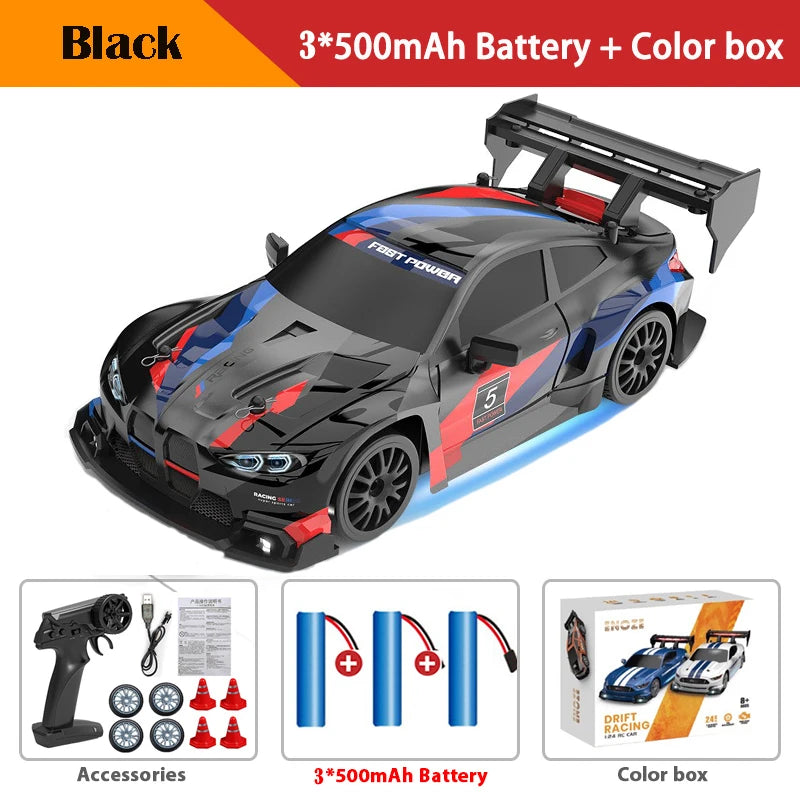 RC Drift Car 4WD Remote Control High Speed Racing Vehicle with LED Lights 2.4GHz Radi alternate view