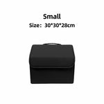 Storage Box PU Leather Multipurpose Collapsible Car Trunk Storage Organizer Car Trunk close-up view
