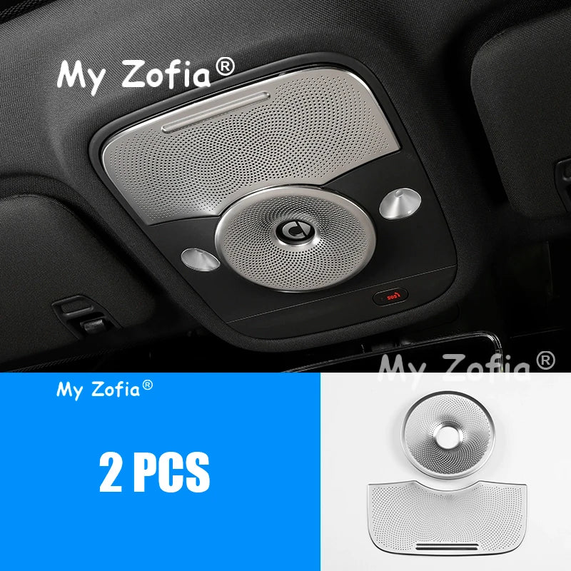 For Smart #3 2024 2025 2026 Car Stainless Steel Instrument air outlet cover Center Con close-up view