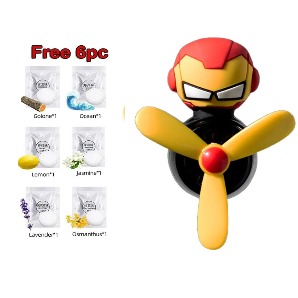 Pilot Bear Car Air Freshener | Vent Clip Aroma Diffuser additional angle