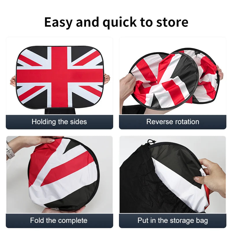 Mini Cooper Sunroof Sunshade Cover | UV Protection Heat Shield Foldable additional angle