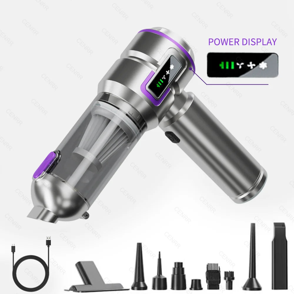 CENRR Cordless Handheld Vacuum Cleaner | 998000PA Powerful Car Vacuum with Blower close-up view