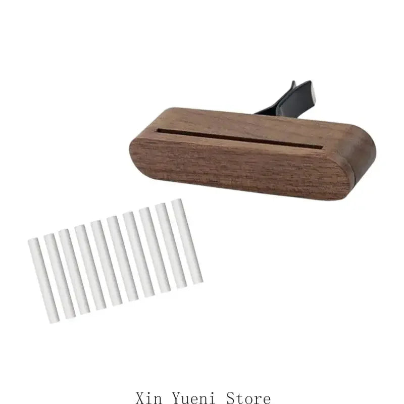 Wooden Car Air Freshener Natural Scent Long Lasting Fragrances Safe Mounting alternate view