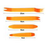4Pcs Car Radio Panel Removal Tool Set Reinforced Plastic Orange alternate view