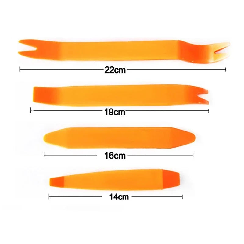 4Pcs Car Radio Panel Removal Tool Set Reinforced Plastic Orange alternate view