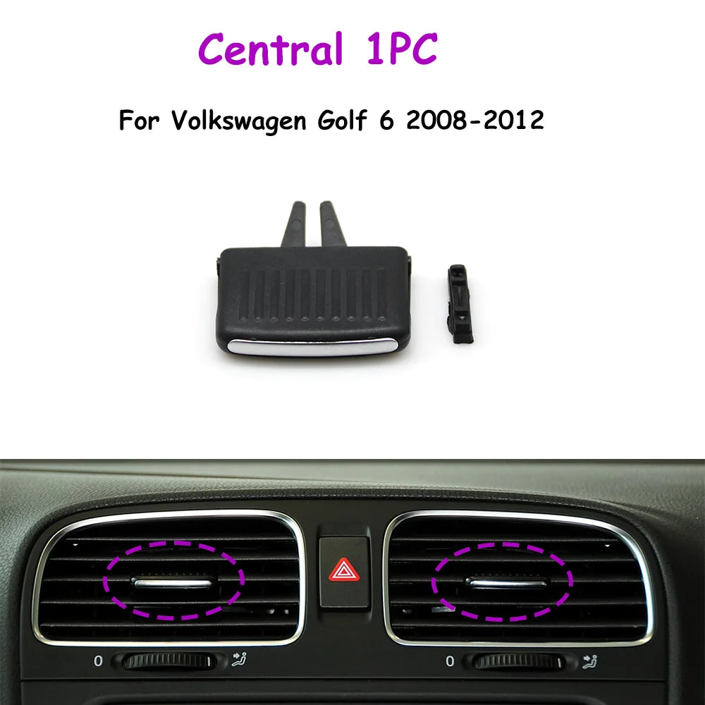 Golf 6 Sagitar Jetta Car Front Rear Air Conditioner AC Vent Grille Slider Outlet Tab Clip Repair Kit For Volkswagen  5KD819703