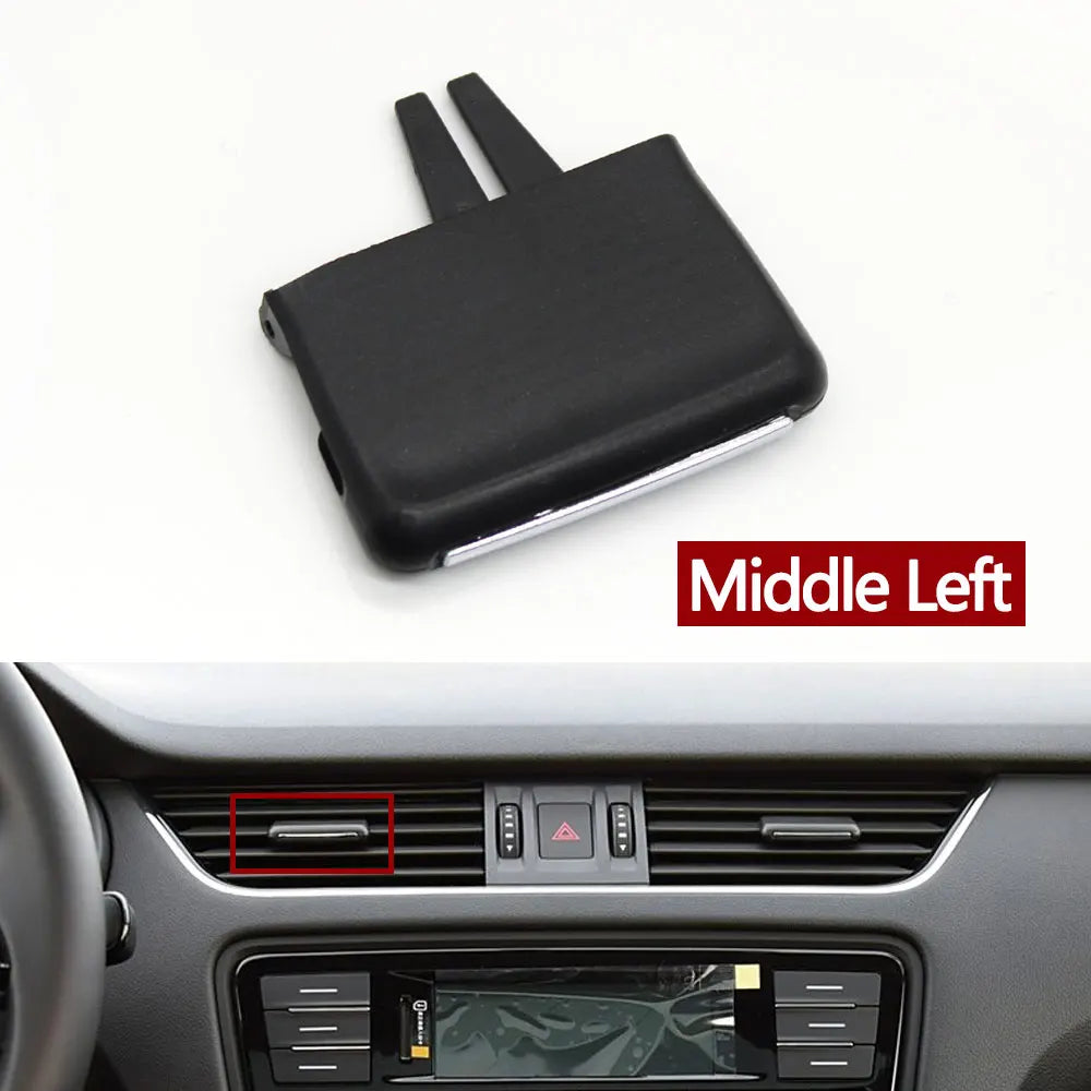 Car Front Air Conditioning AC Vent Grille Outlet Slider Tab Clip Repair For Skoda Octavia 2015-2021 5E0819701 5E0819702