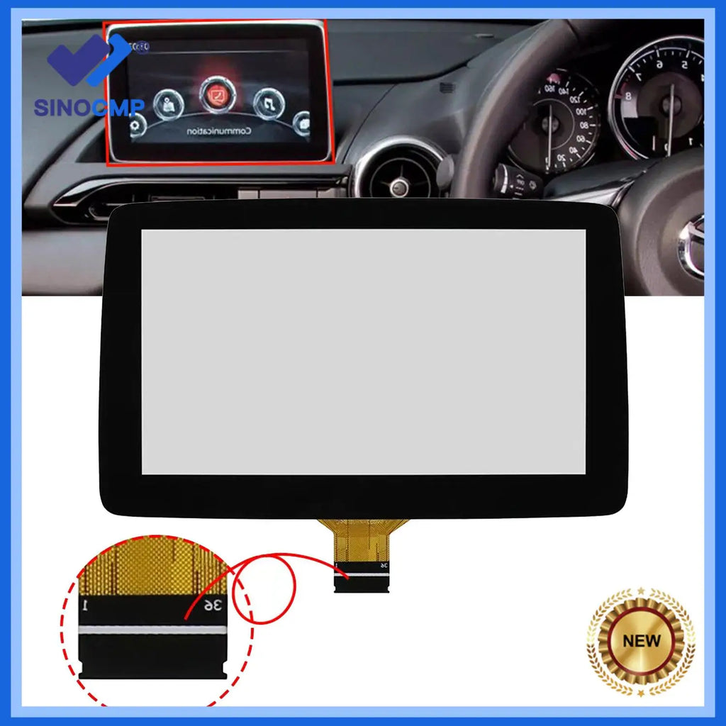 1pc 7 Inch Touch Screen Digitizer TM070RDZ38 for Mazda 3 CX-3 MX-5 Radio Navigation 2014-2019 | Repl