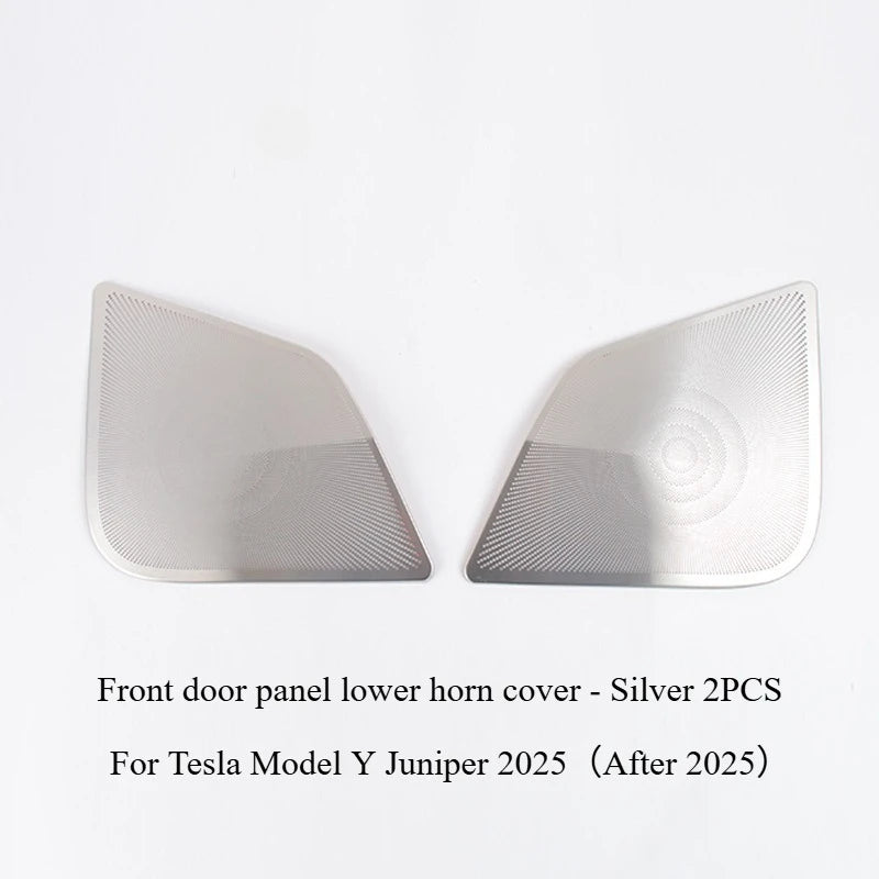For Tesla Model Y Juniper 2025 Car Audio Speaker Cover Trim | Stainless Steel Sound additional angle